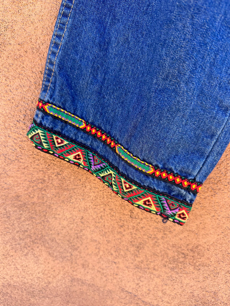 Wrangler Low Rise Boot Cut Jeans with Southwest Embroidery - 0 x 32