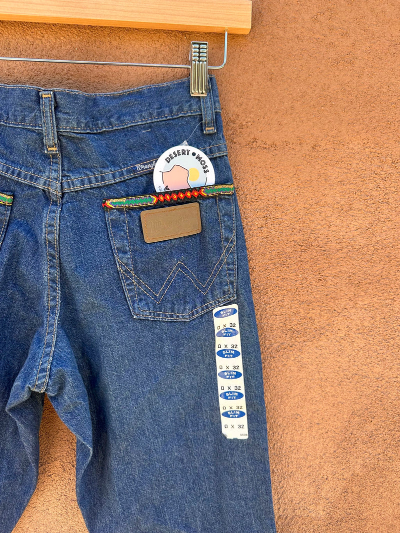 Wrangler Low Rise Boot Cut Jeans with Southwest Embroidery - 0 x 32