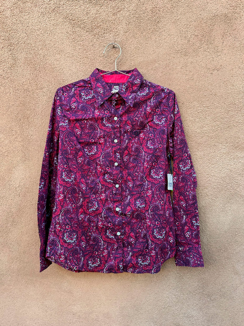 George Straight for Her Paisley Wrangler Cowgirl Blouse