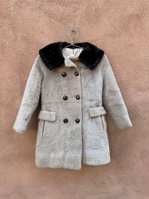 Kid's 1950's Faux Fur Strolling Coat by Peggy'n Sue