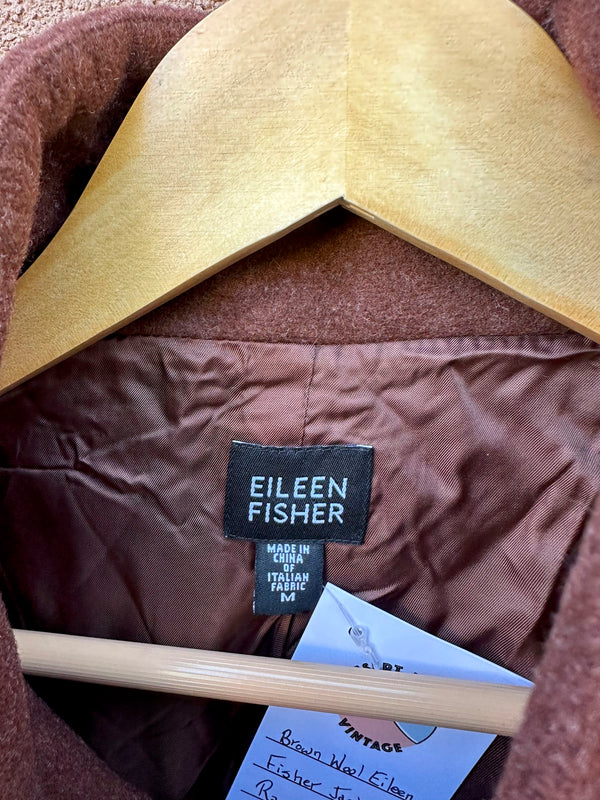 Brown Wool Eileen Fisher Jacket