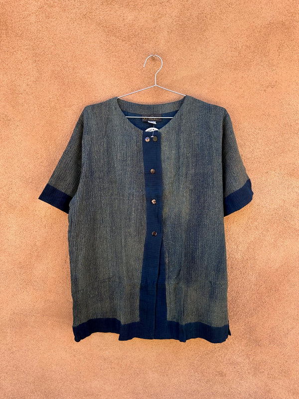 Rayon & Linen Button Up Shirt