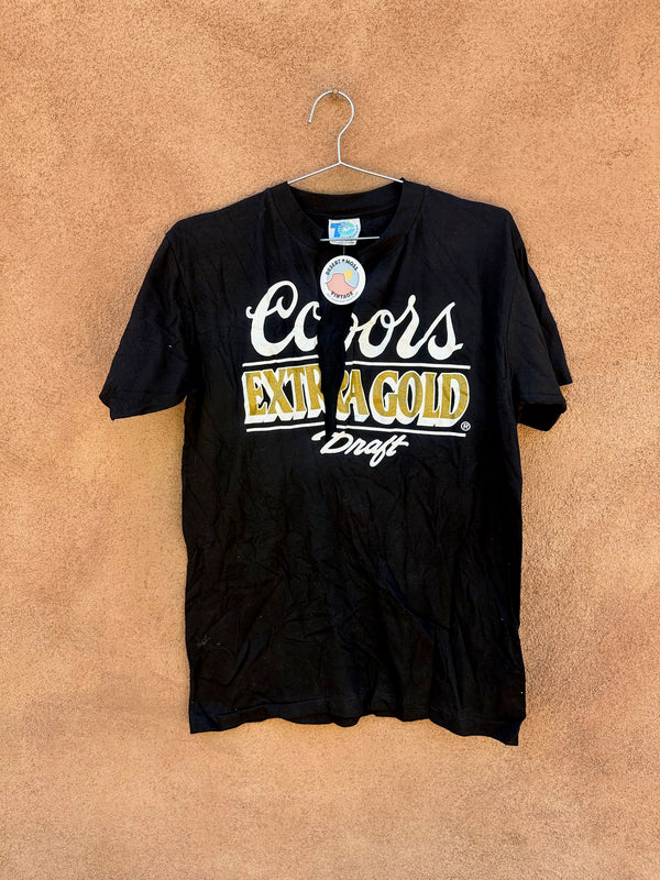 Deep V (Cut) Coors Extra Gold T-shirt - as is