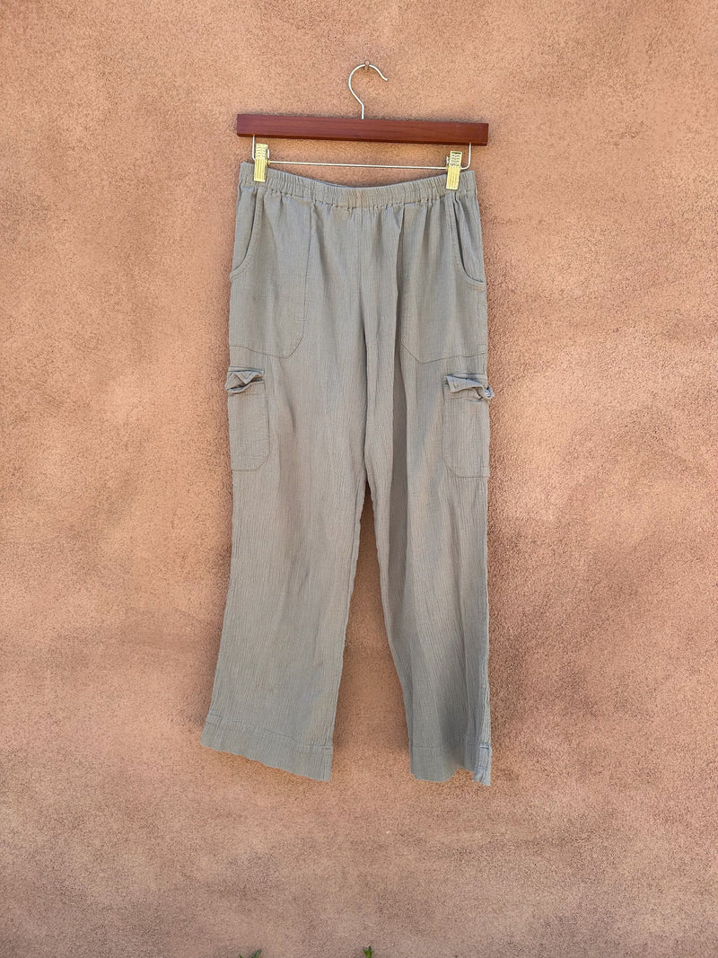 Soft Surroundings Linen Cargo Pants - as is