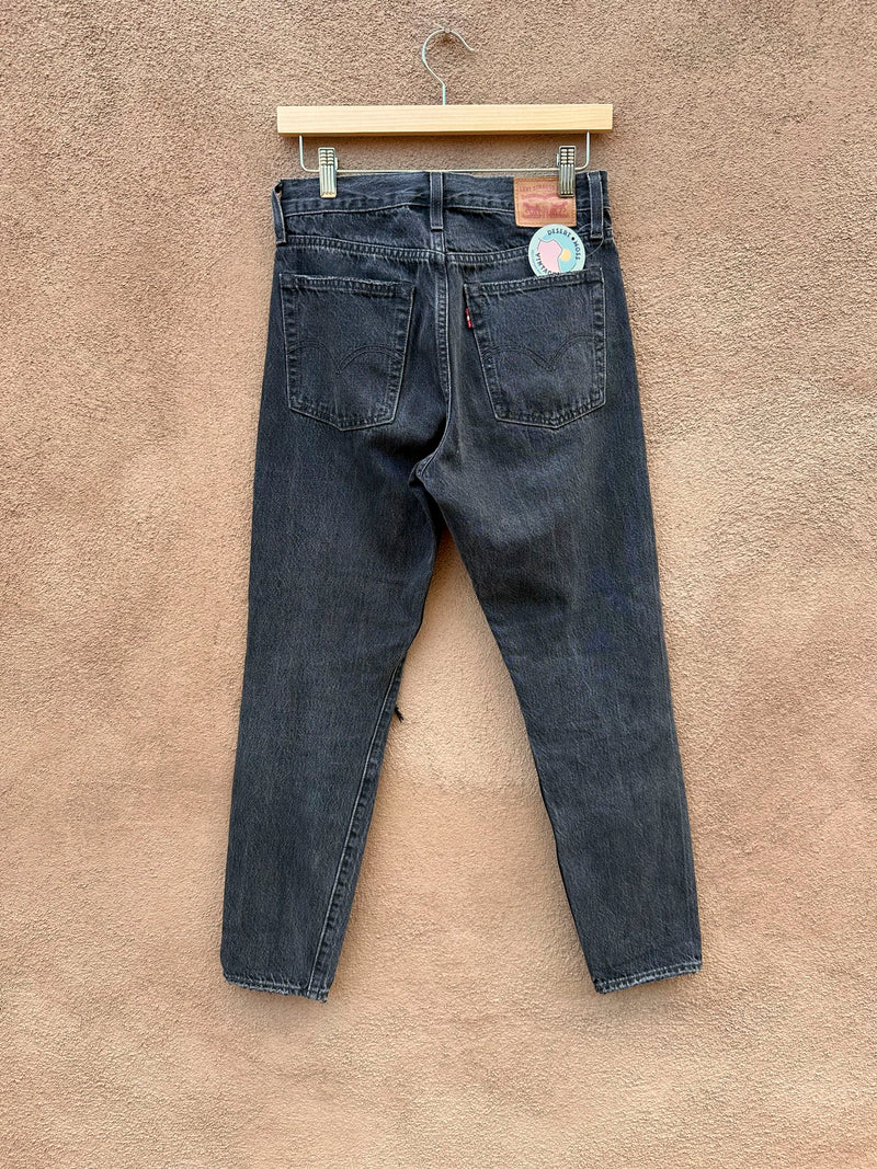 Levi's Black Jeans with Knee Wear - 26