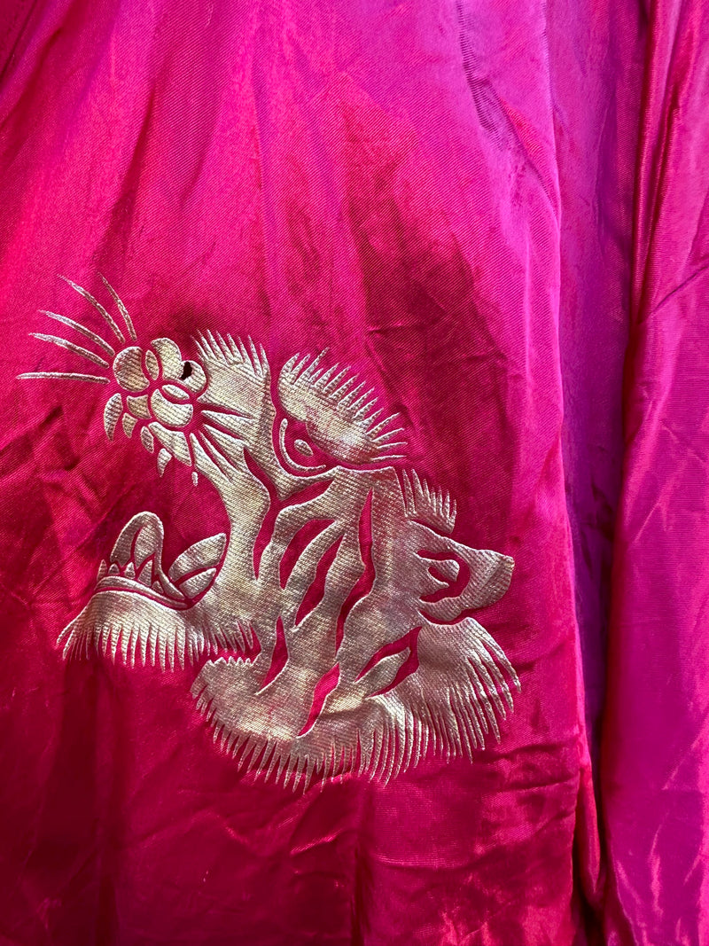 Silk Haori with Golden Eagle & Tiger - as is