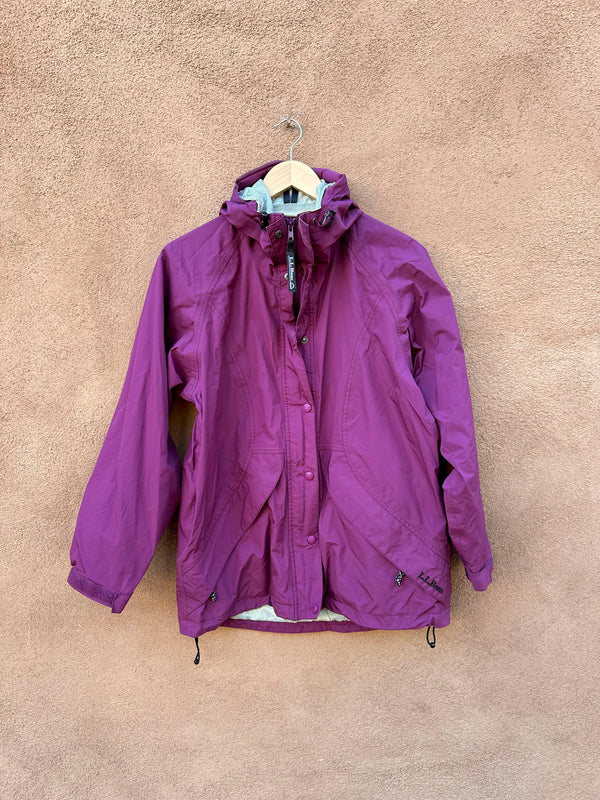 Raspberry L.L. Bean Hooded Jacket