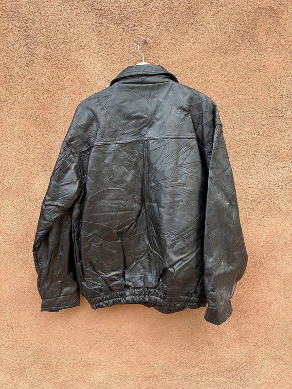 Southwest Territory Patchwork Leather Jacket