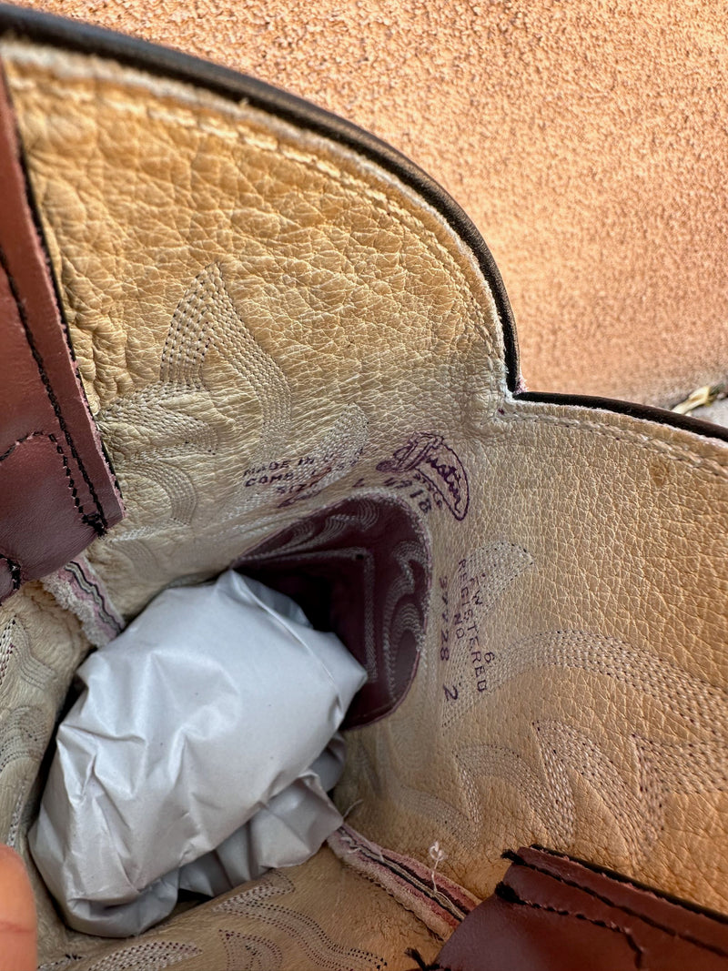 Mauve Justin Cowgirl Boots - 6.5B