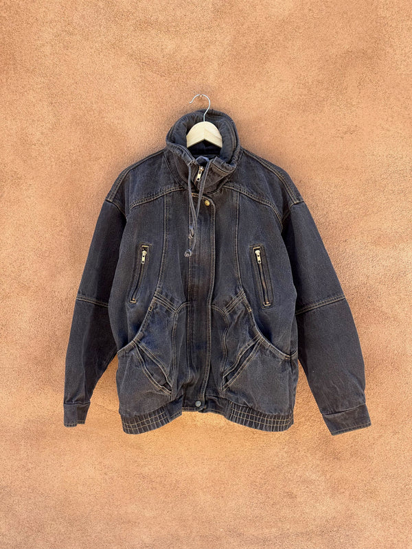 Black Denim Sergio Valente 1980's Jacket