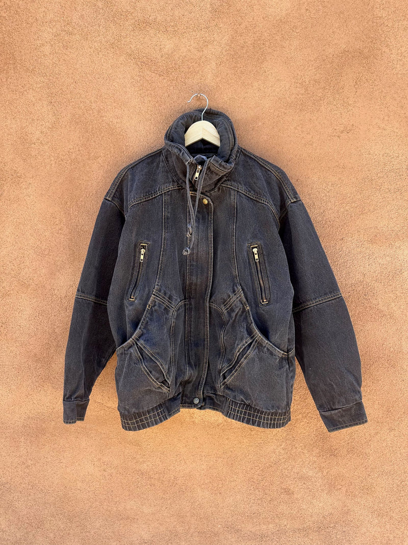 Black Denim Sergio Valente 1980's Jacket