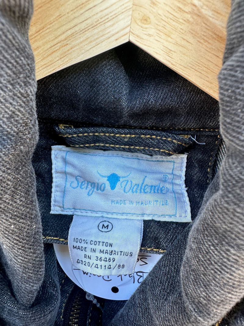 Black Denim Sergio Valente 1980's Jacket