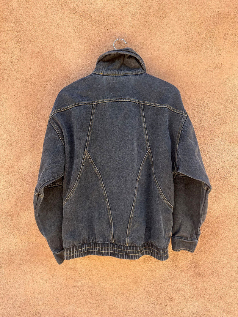 Black Denim Sergio Valente 1980's Jacket