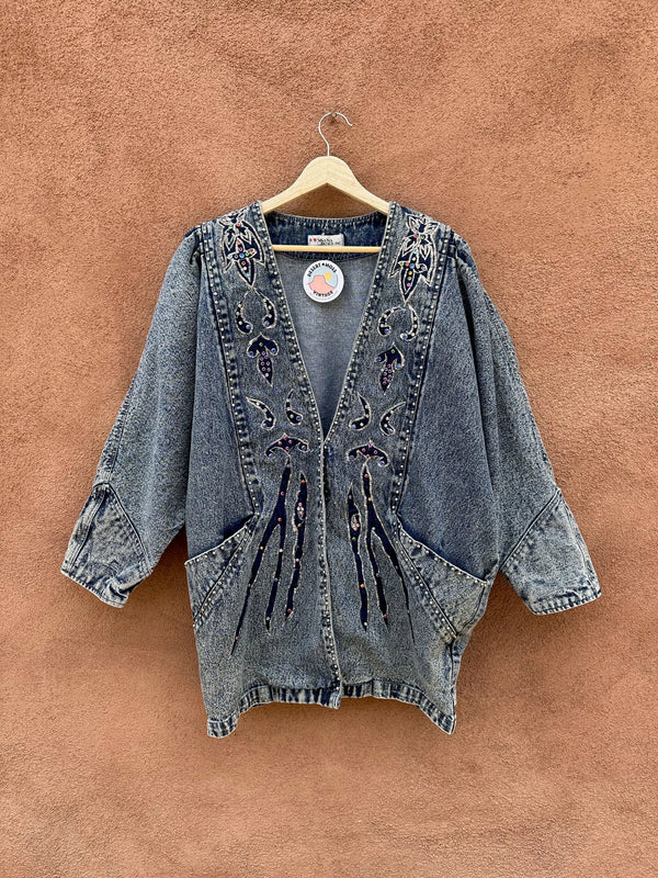 Acid Wash Rossana Design, Inc. Denim Jacket