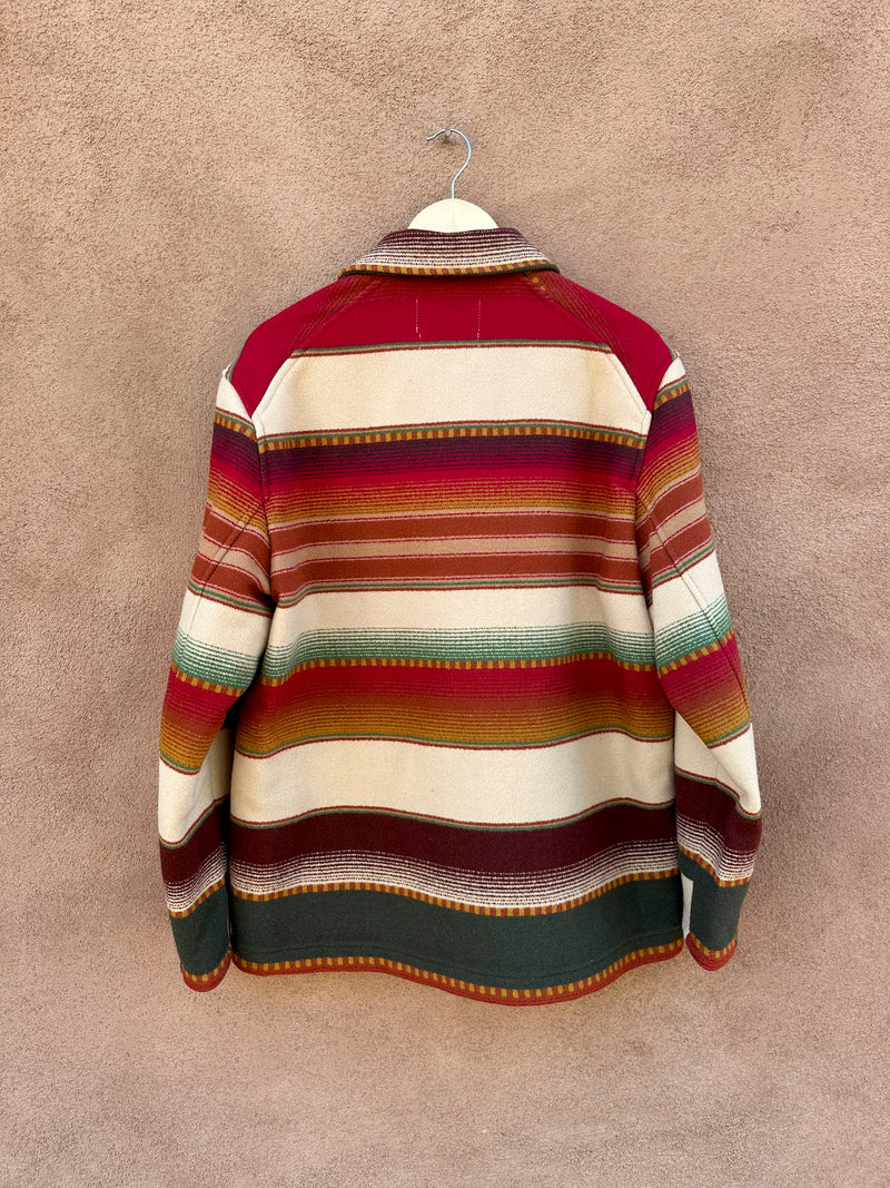 Rare Pendleton Santa Fe Stripe Men's Wool Jacket - Large