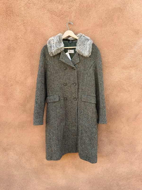 Ilia Wool Coat - Made in Italy - Detachable Collar