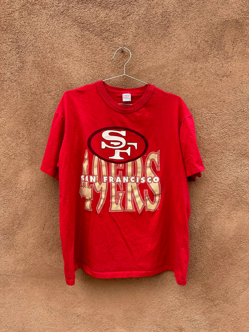 90's San Francisco 49ers T-shirt - Made in USA - as is