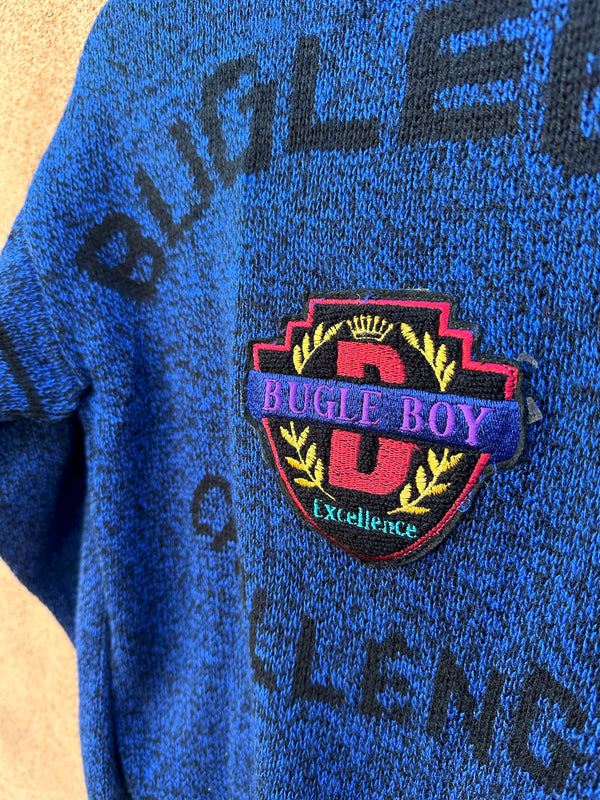 1980's Blue Bugle Boy Cardigan