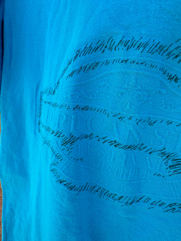 Old Pecan Street Festival Embossed T-shirt, Austin