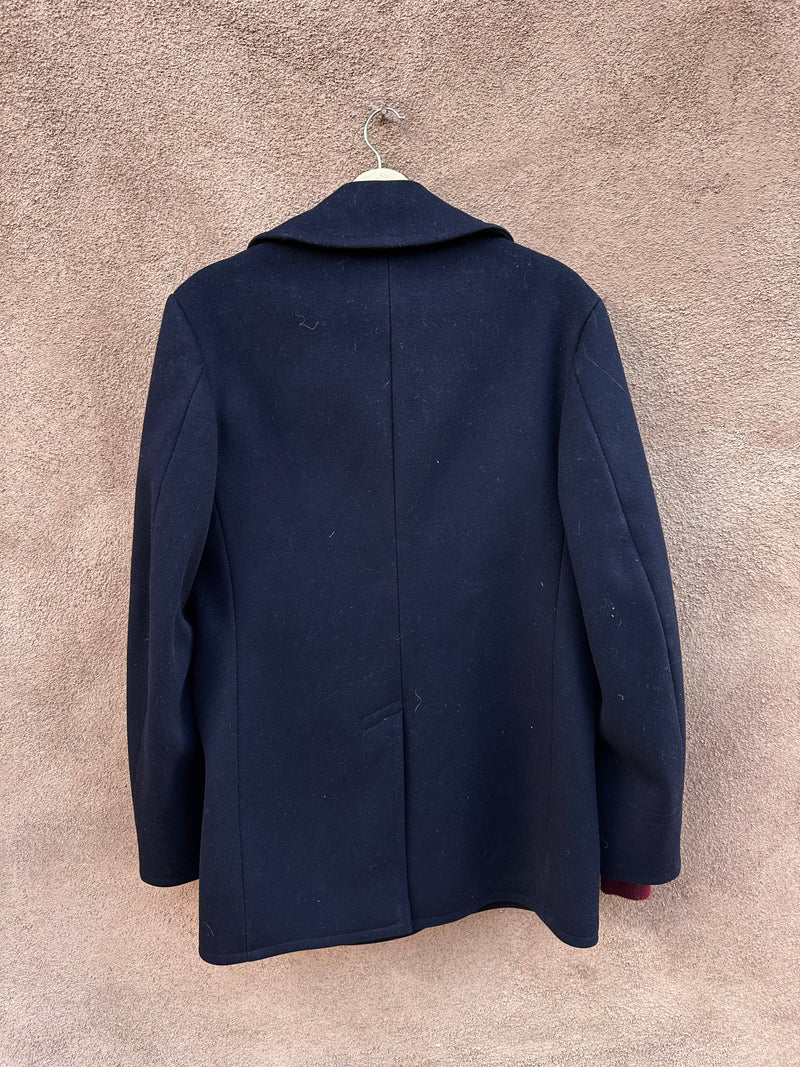 Vintage Navy Issue 1960's 100% Wool Kersey Peacoat - 38R – DESERT MOSS  VINTAGE