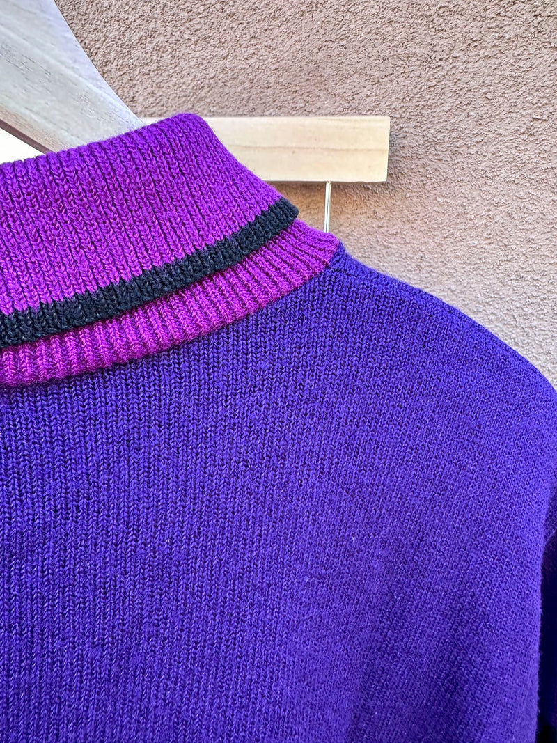 Purple Vivanti Sweater & Skirt Combo