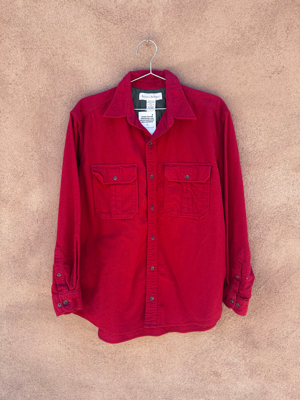 80's Red Banana Republic Flannel Shirt