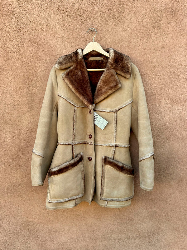 Leather Shearling Jacket by La Vay Limited, Made in USA