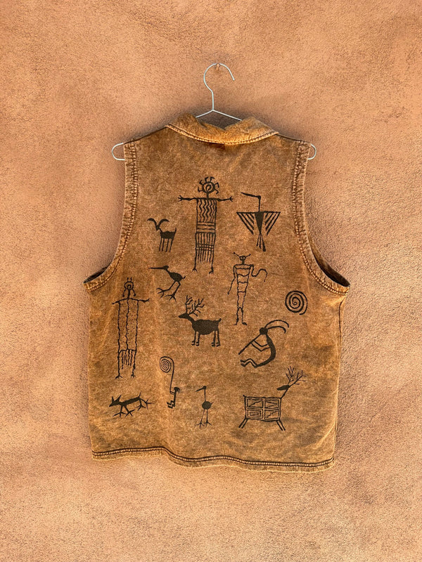 Cotton Petroglyph Vest