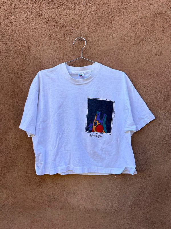 1980's Cropped Howling Coyote T-shirt