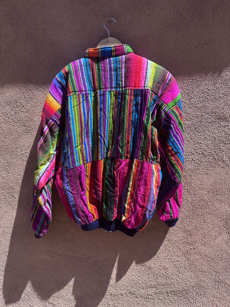 Guatemalan Patchwork Tapestry Bomber