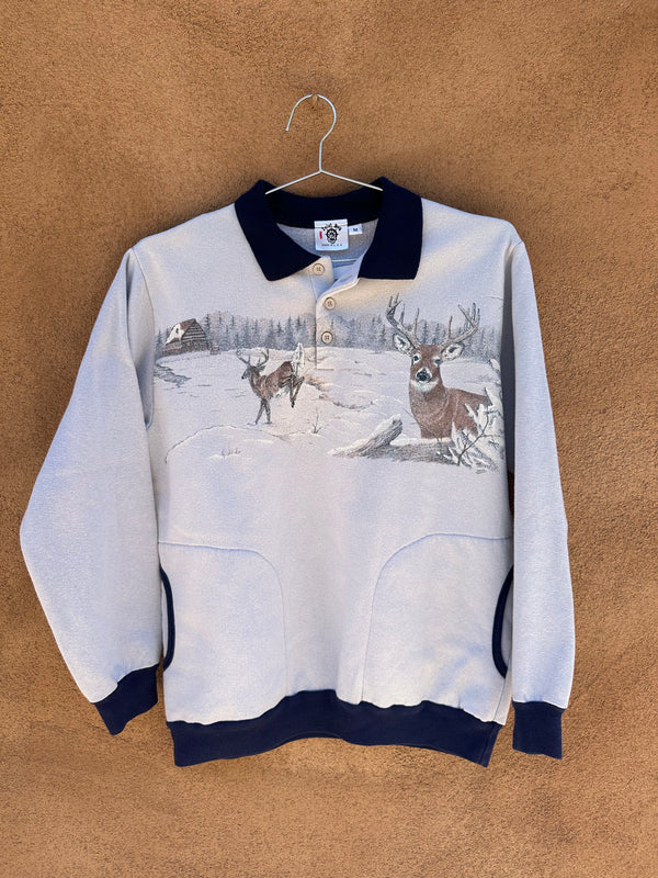 Deer Sweatshirt by Inlet Bay - Medium