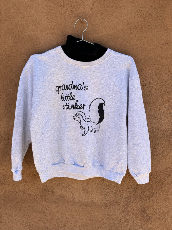 Grandma's Little Stinker Sweatshirt with Skunk