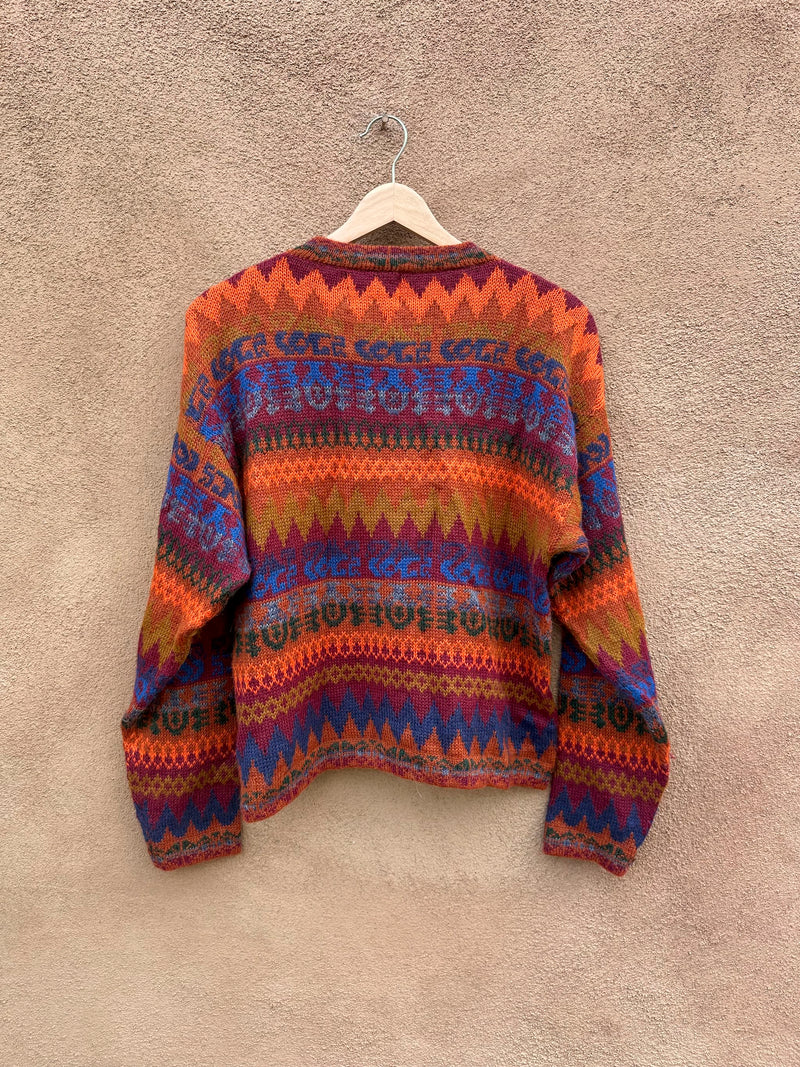 Orange Alpaca Connection Peru Cardigan