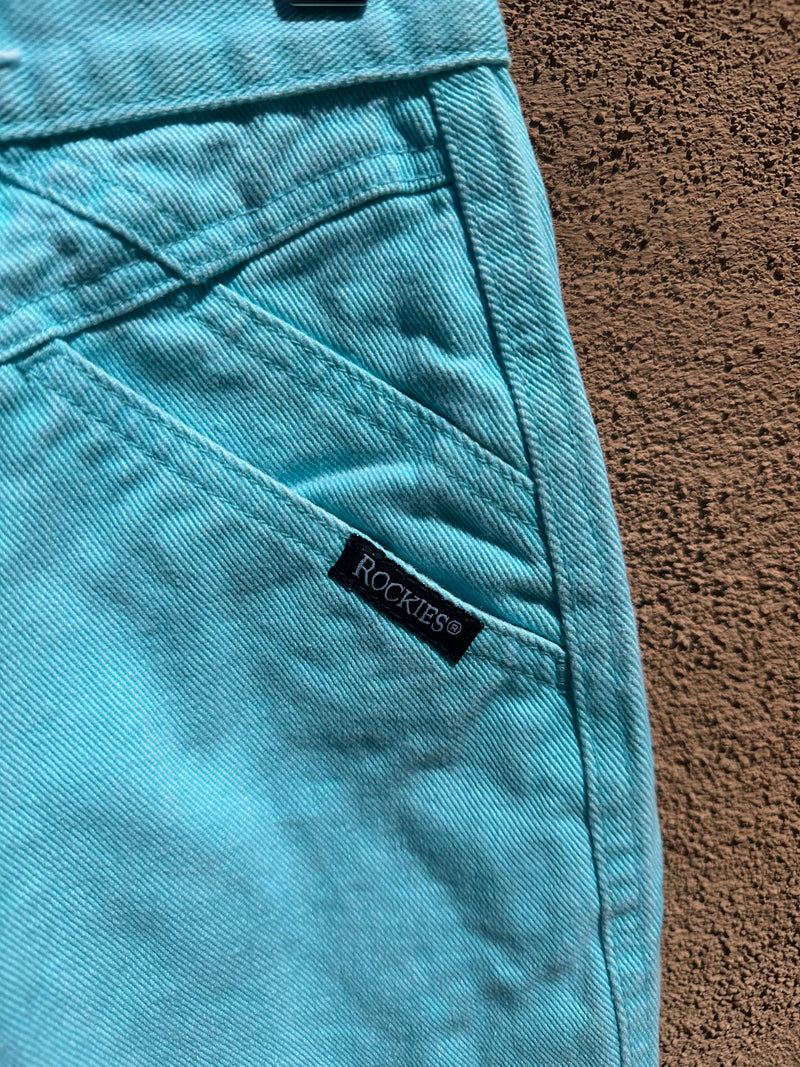 Robin Egg Blue Rockies Western Jeans - 25