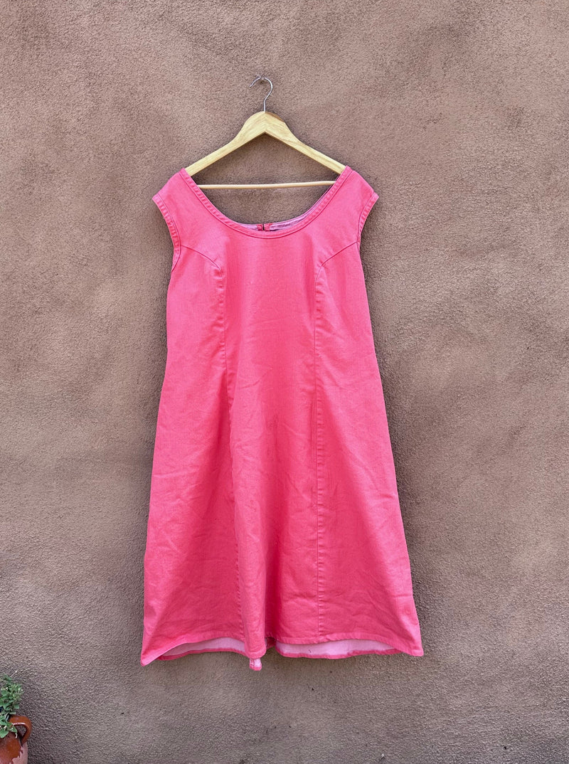 Jessica London Salmon Pink Sleeveless Dress - as is