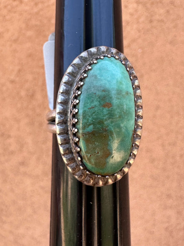 Andrew Johnson (Navajo) Turquoise and Silver Ring