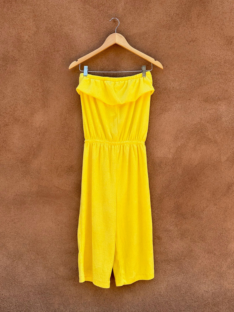 Canary Yellow Terrycloth Romper