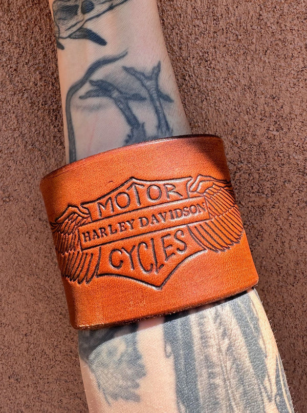 Harley Leather Cuff