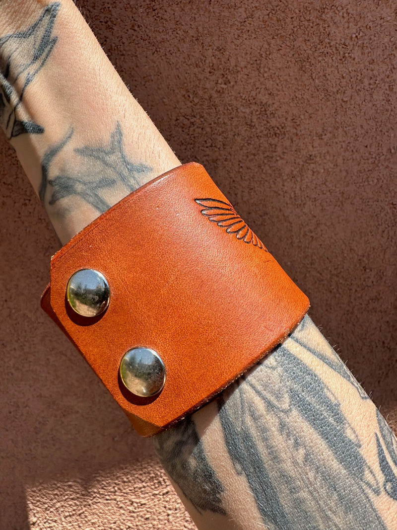 Harley Leather Cuff