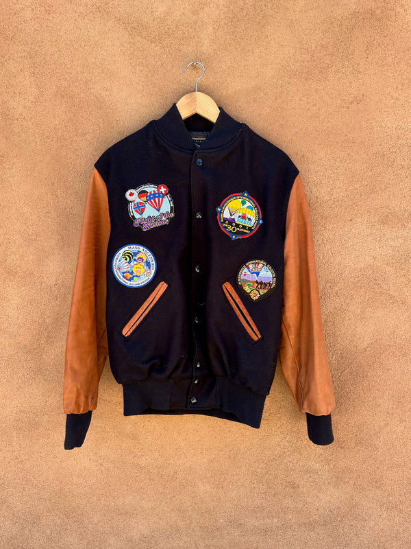 Wool and Leather Balloon Fiesta Jacket - Small