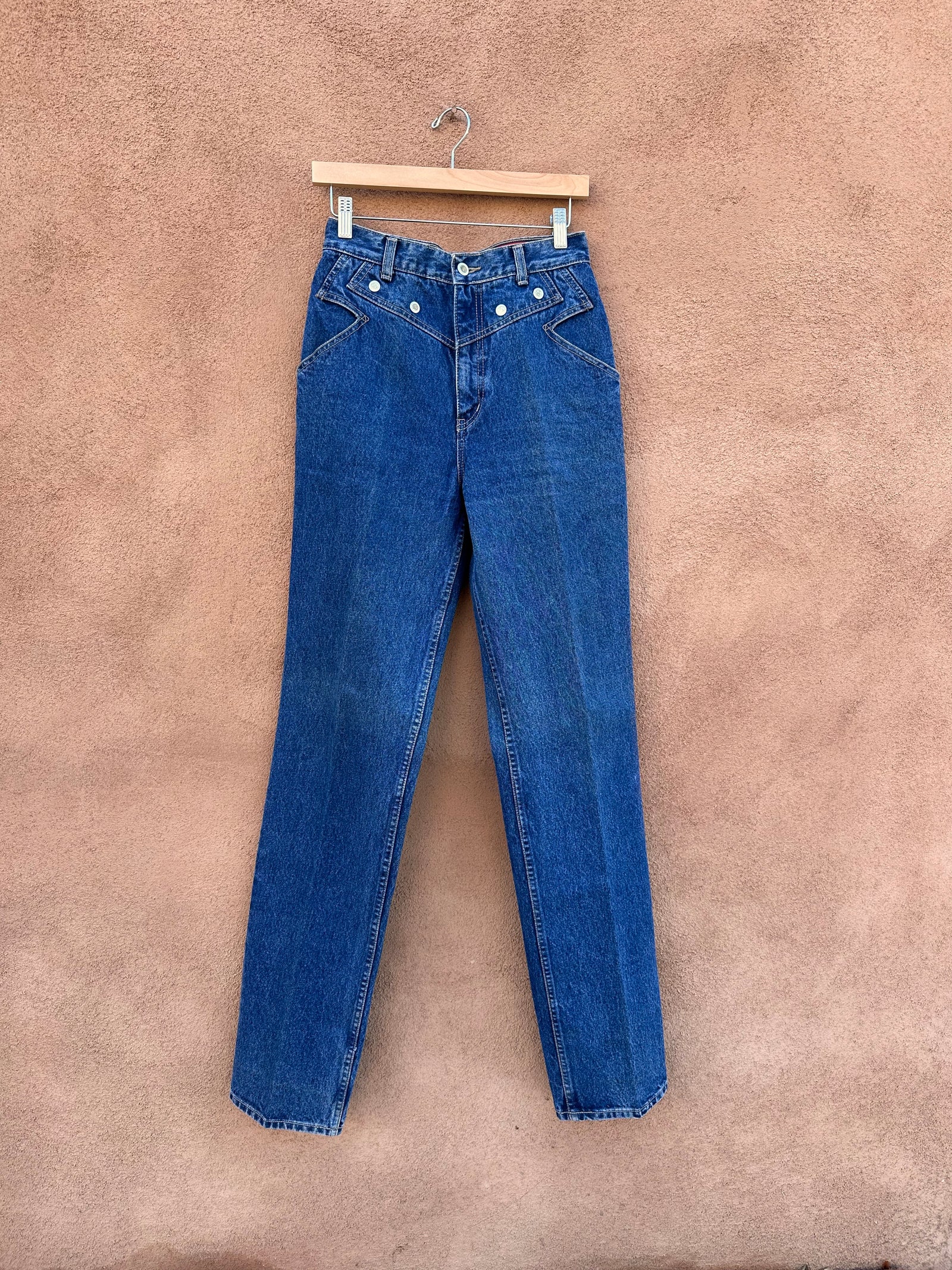 Vintage LAWMAN riveted jeans, cowgirl, rodeo, western, check factory measurements