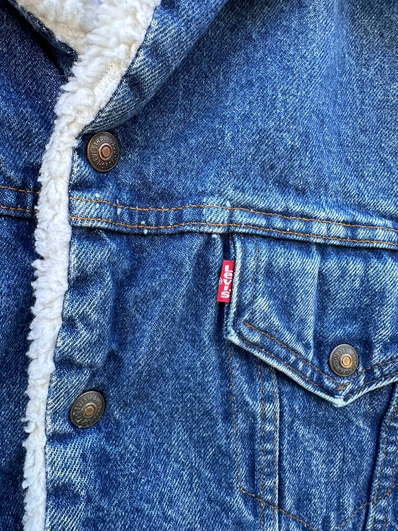 1970's Levi's Shearling Denim Trucker Jacket