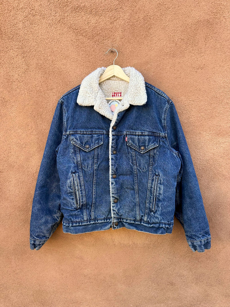 1970's Levi's Shearling Denim Trucker Jacket