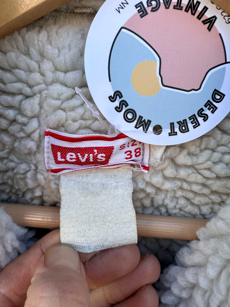 Mid 1970's Levi's Denim Shearling Trucker Jacket