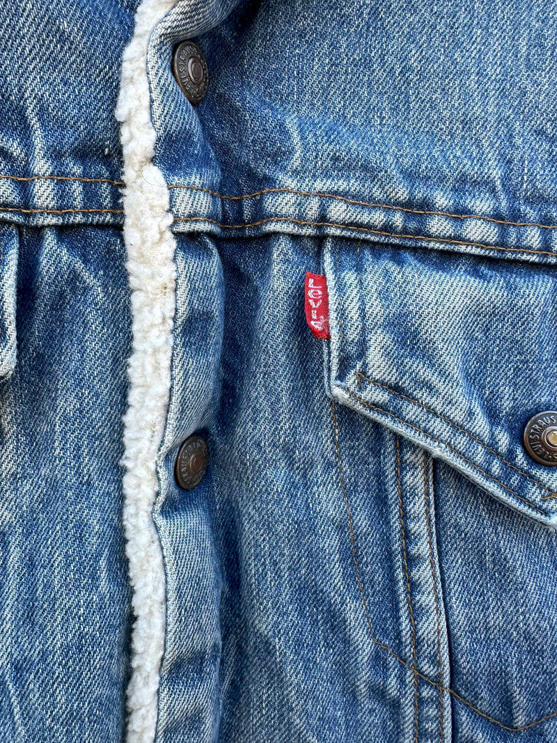 Mid 1970's Levi's Denim Shearling Trucker Jacket