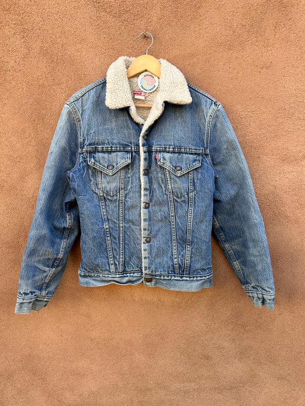 Mid 1970's Levi's Denim Shearling Trucker Jacket