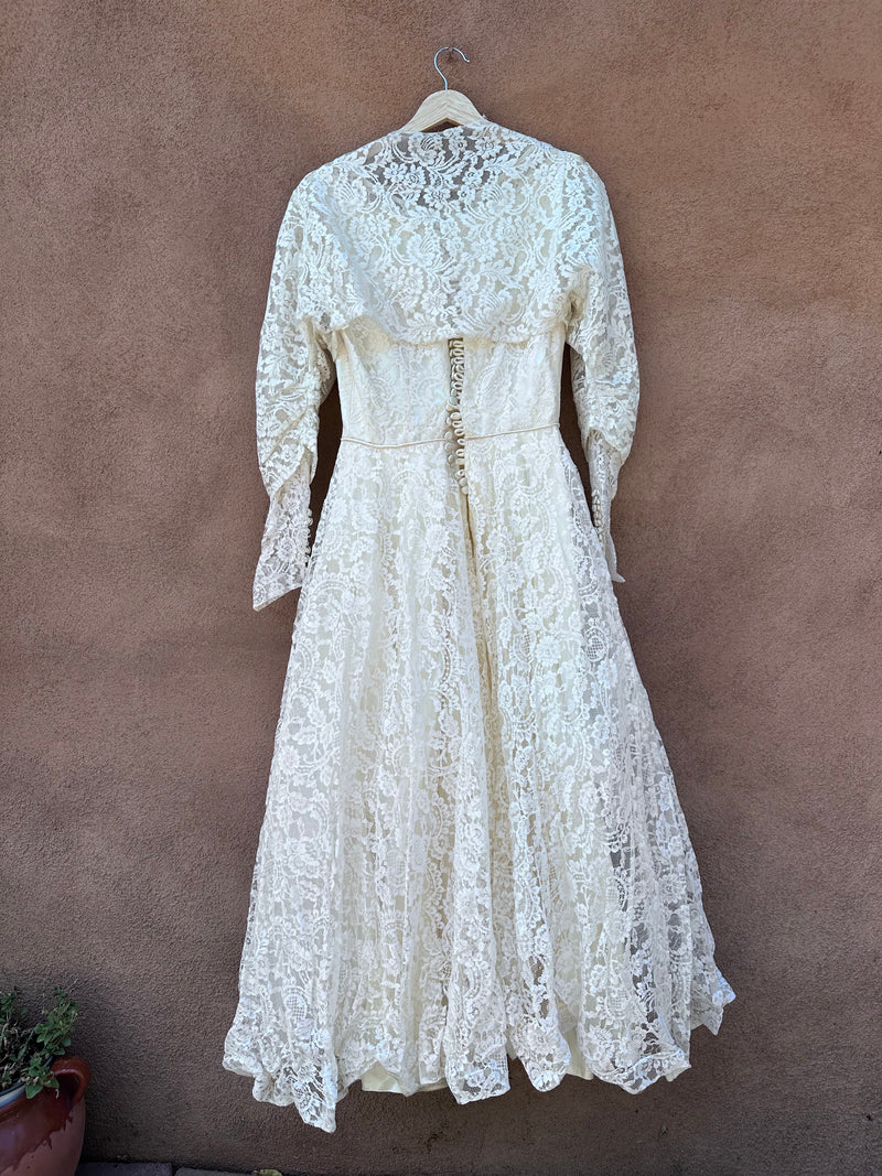 Victorian Style Wedding Dress - Lace