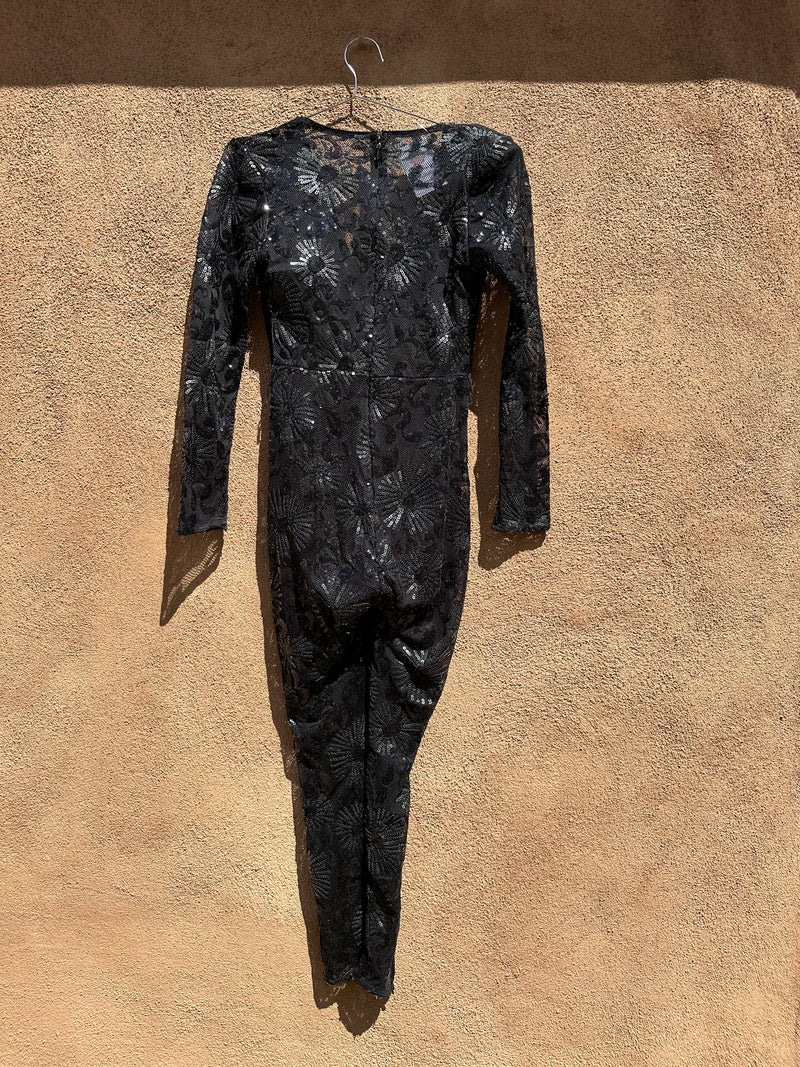 Black Sequin Bodysuit/Jumpsuit