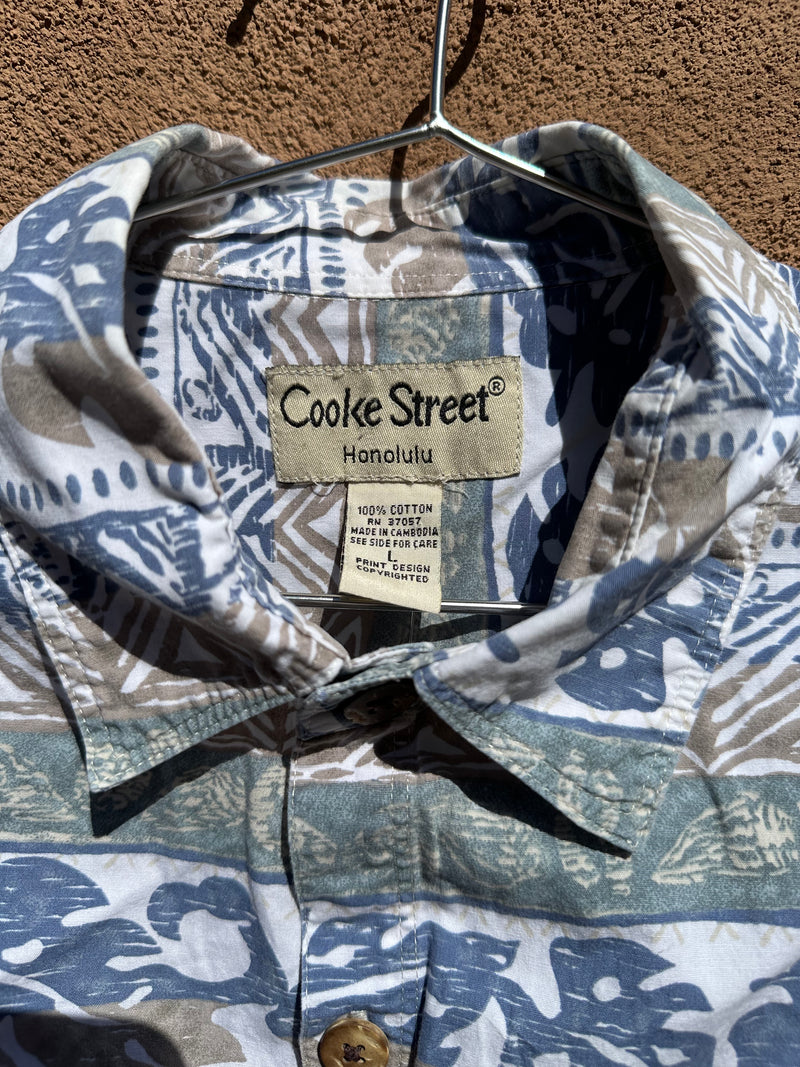 Cooke St. Coconut Shell Button Tiki Shirt