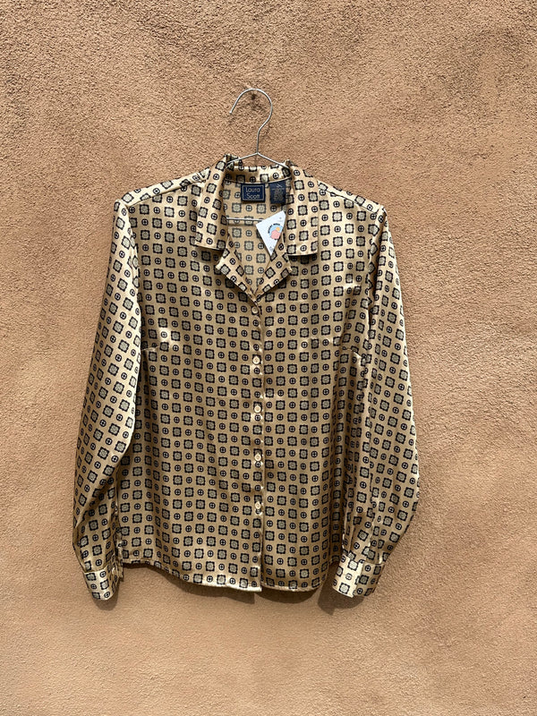 Gold and Brown Laura Scott Blouse - 14